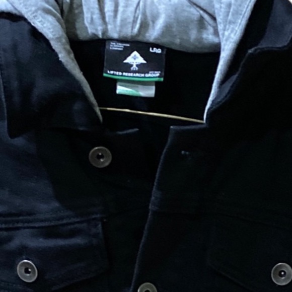 LRG Black Hooded Jean Jacket - Picture 3 of 16